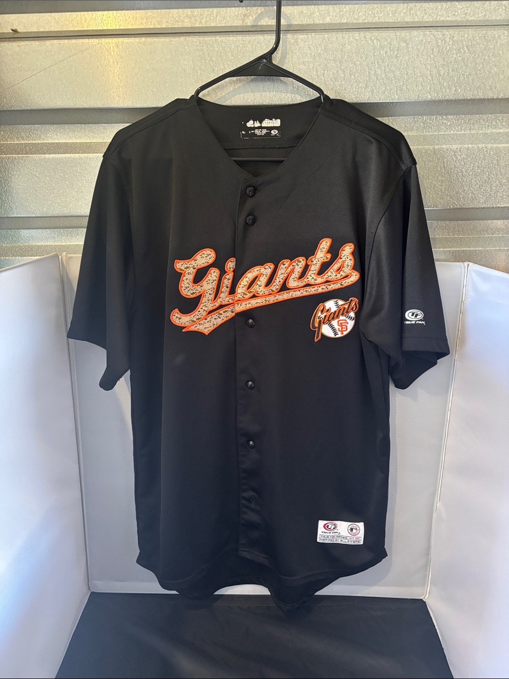 San Francisco Black Button-Up Baseball Jersey